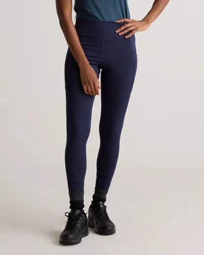 Quince Women's Whistler High-rise Pocket Thermal Legging In Deep Navy