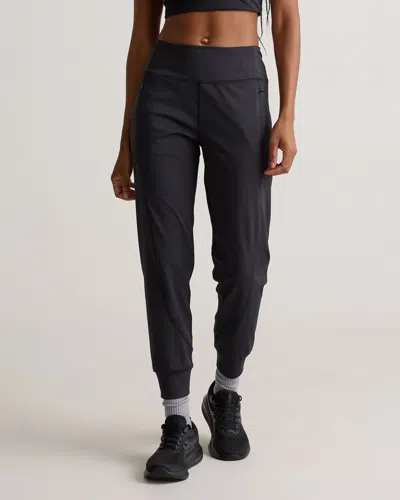 Quince Women's Whistler Mid-rise Thermal Jogger In Black