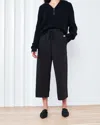 Quince Women's Wide Leg Fleece Sweatpantss In Black
