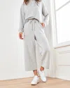 Quince Women's Wide Leg Fleece Sweatpantss In Heather Grey