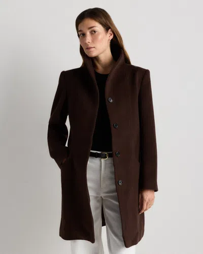 Quince Women's Wool Cashmere Cocoon Coat In Brown