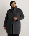 Quince Women's Wool Cashmere Cocoon Coat In Gray