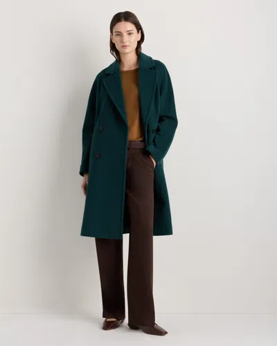 Quince Women's Wool Cashmere Double-breasted Slouch Coat