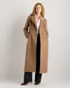 Quince Women's Wool Cashmere Tailored Coat In Brown