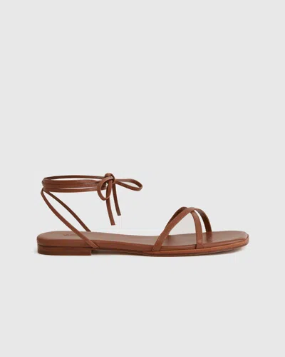 Quince Women's Wrap Sandal In Cognac