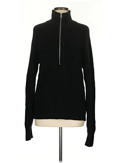 Pre-owned Quince Wool Pullover Sweater In Black