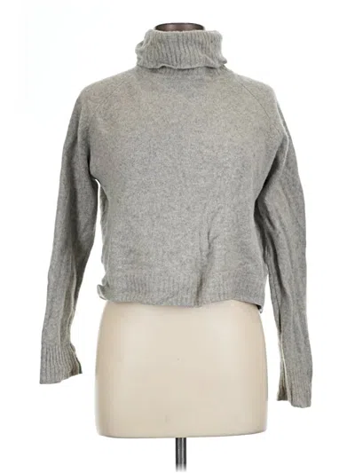 Pre-owned Quince Wool Pullover Sweater In Gray