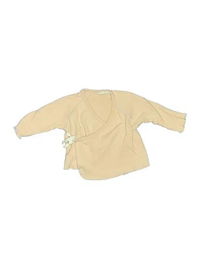 Pre-owned Quincy Mae Babies' 3/4 Sleeve T-shirt In Tan