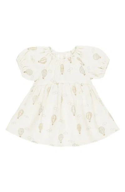 Quincy Mae Babies'  Bella Organic Cotton Dress In Ivory