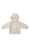Quincy Mae Bloom Hooded Raincoat In Neutral