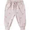 Quincy Mae Bow Print Sweatpants In Pink