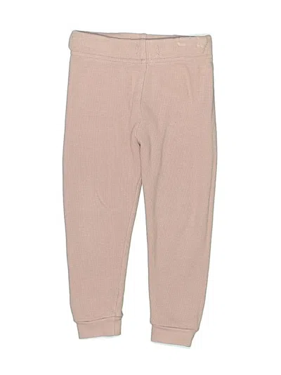 Pre-owned Quincy Mae Kids' Casual Pants In Tan