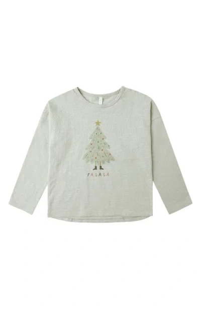 Quincy Mae Babies'  Christmas Tree Cotton Graphic T-shirt In Green