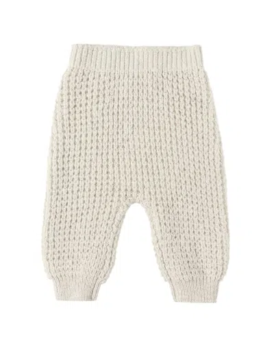 Quincy Mae Kids' Chunky Knit Pant In White