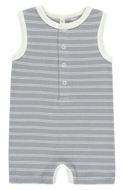 Quincy Mae Babies'  Cotton Rib Henley Tank Romper