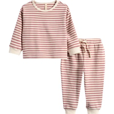 Quincy Mae Babies'  Cozy Winter 2-piece Set In Pink
