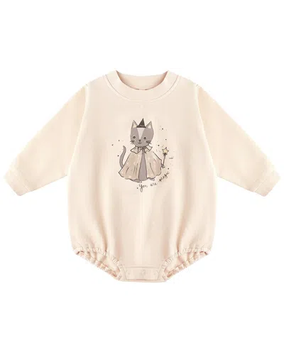 Quincy Mae Kids' Crewneck Bubble Romper In Multi