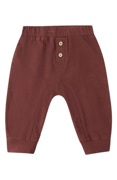 Quincy Mae Babies'  Cru Pull-on Pants In Brown