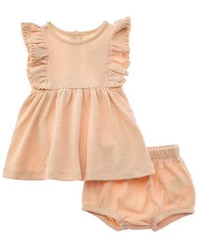 Quincy Mae Kids' Daisy Dress In Brown