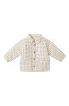 Quincy Mae Ford Cotton Shirt Jacket In Neutral