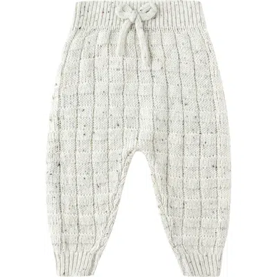 Quincy Mae Babies'  Gable Knit Pants In White