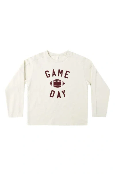 Quincy Mae Babies'  Game Day Graphic T-shirt In White