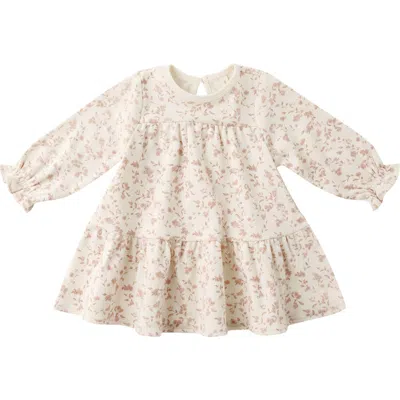 Quincy Mae Kids'  Garden Print Organic Cotton Tiered Dress In Multi