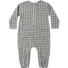 Quincy Mae Gingham Woven Romper In Green