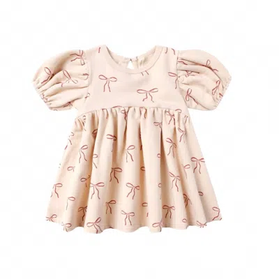 Quincy Mae Kids' Girl's Darla Dress In Beige In Sand