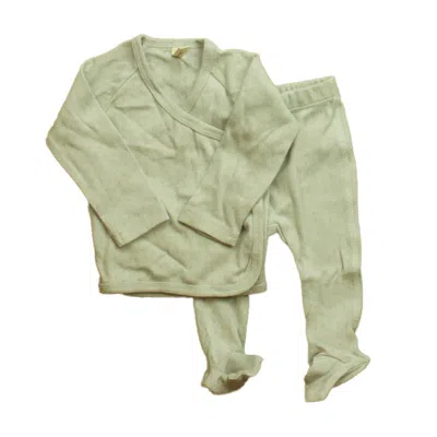 Pre-owned Quincy Mae Kids' Girls Gray Apparel Sets In Grey
