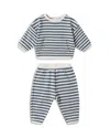 Quincy Mae Girls' Waffle Slouch Top & Pants Set - Baby In Multi