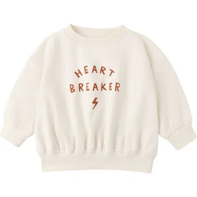 Quincy Mae Babies'  Heart Breaker Sweatshirt In Neutral