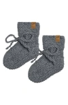 Quincy Mae Heathered Knit Booties In Gray