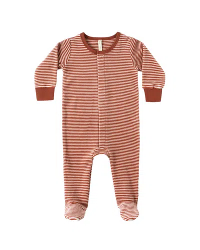 Quincy Mae Kids' Hidden Snap Footie In Brown