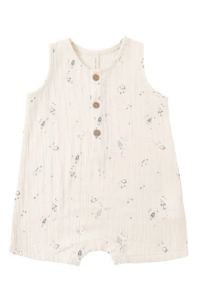 Quincy Mae Babies'  Jack Space Romper In Neutral