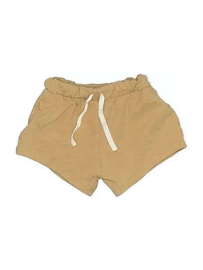 Pre-owned Quincy Mae Kids' Khaki Shorts In Tan