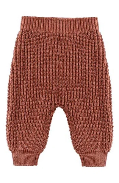 Quincy Mae Babies'  Kids' Chunky Knit Pants In Brown