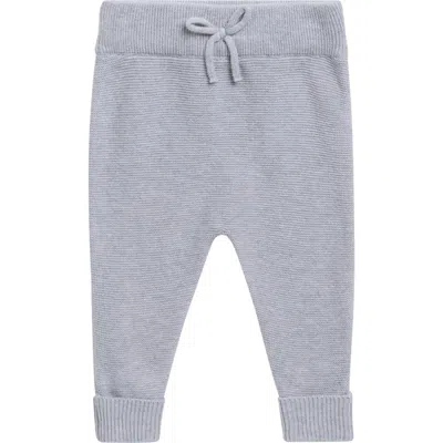 Quincy Mae Babies'  Kids' Heathered Organic Cotton Knit Pants In Blue