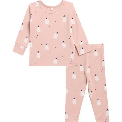 Quincy Mae Babies'  Kids' Pajama Set In Brown