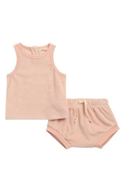 Quincy Mae Babies'  Kids' Terry Tank & Bloomers Set In Pink