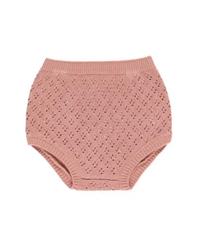 Quincy Mae Kids' Knit Bloomer In Pink