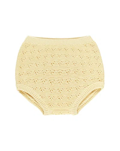 Quincy Mae Kids' Knit Bloomer In Yellow