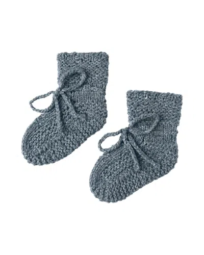 Quincy Mae Knit Booties In Blue