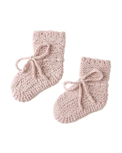 Quincy Mae Knit Booties In Pink