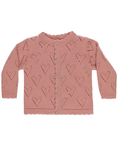 Quincy Mae Kids' Knit Cardigan In Pink