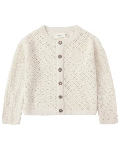 Quincy Mae Kids' Girl's Knit Cardigan In Natural In Neutral