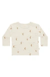Quincy Mae Long Sleeve Pocket Organic Cotton T-shirt In Neutral