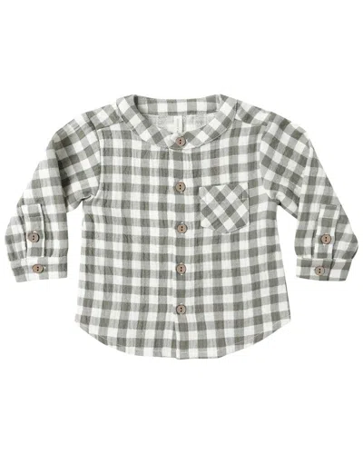Quincy Mae Kids' Milo Shirt In Gray