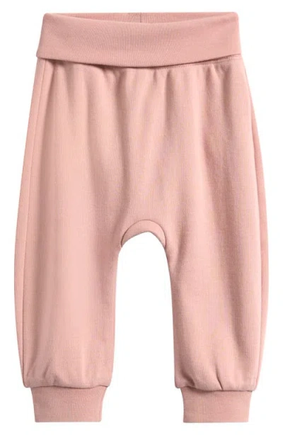 Quincy Mae Babies'  Organic Cotton Joggers In Pink