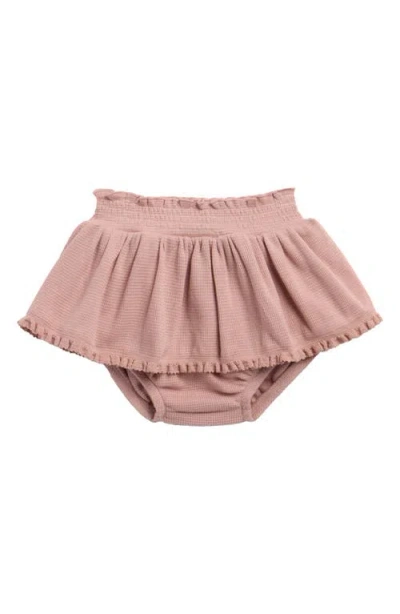 Quincy Mae Babies'  Organic Cotton Skirted Bloomer In Purple